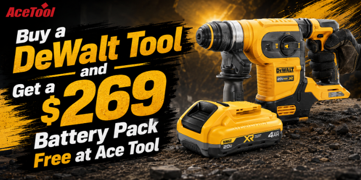 Buy a DeWalt Tool and Get a $269 Battery Pack Free at Ace Tool