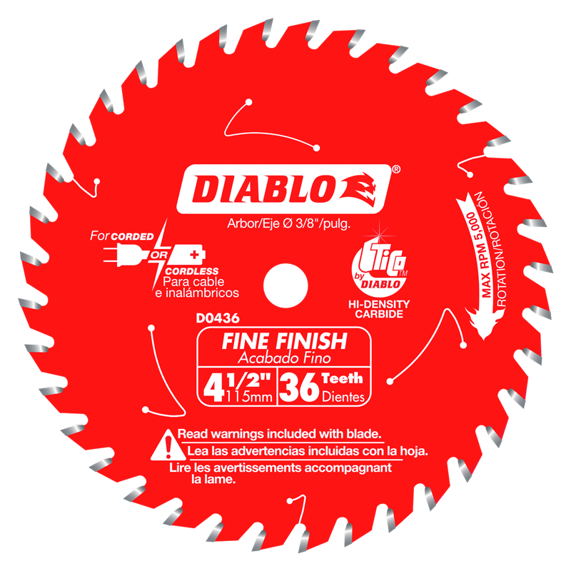 4" to 4-1/2" Saw Blades