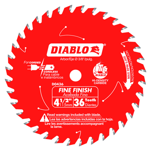 4" to 4-1/2" Saw Blades