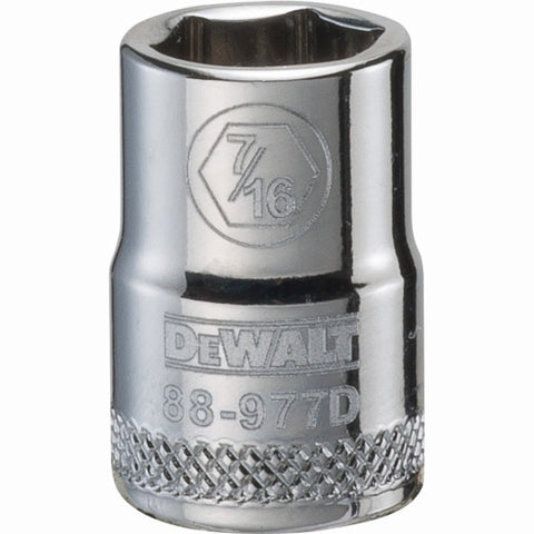Dewalt Dwmt88977Osp 6 Point 3/8'' Drive Socket 7/16'' Sae - Ace Tool Group - DeWalt