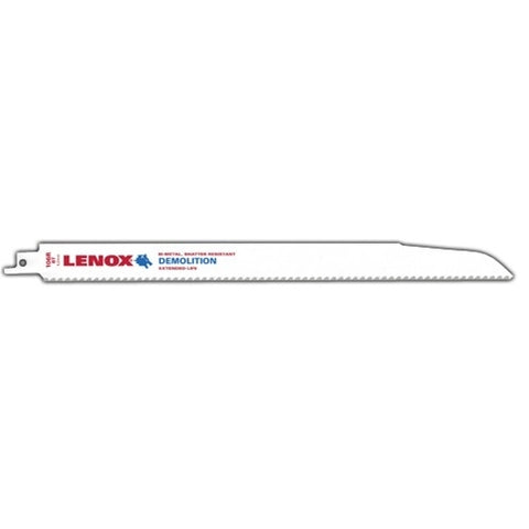 Lenox Demolition Reciprocating Saw Blade With Power Blast Technology Bi-Metal 12-Inch 6 Tpi 2/Pk - Ace Tool Group - Lenox