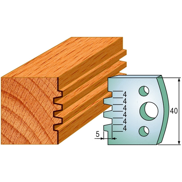 CMT 690.076 Pair of Profiled Knives for Shaper Cutters - Ace Tool Group - CMT