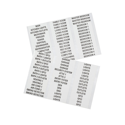 Klein 56254 Wire Markers - Household Electrical Panel - Ace Tool Group - Klein