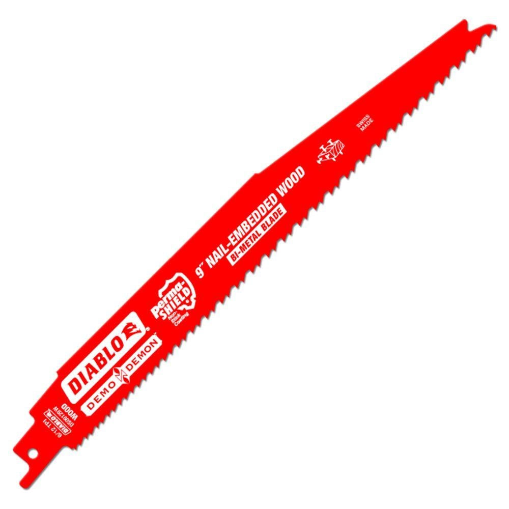 Diablo Tools 9" 4/6Tpi Bi-Metal Reciprocating Saw Blades For Nail-Embedded Wood (5-Pack) - Ace Tool Group - Diablo