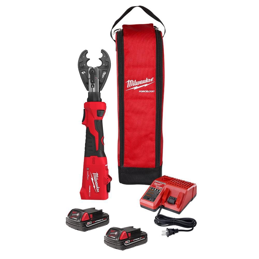 Milwaukee 2978-22O M18 FORCE LOGIC 6T Linear Utility Crimper Kit w/ O-D3 Jaw - Ace Tool Group - Milwaukee