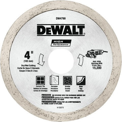 Dewalt Dw4790 4" Tile Blade - Ace Tool Group - DeWalt