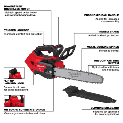 Milwaukee 2826-20T M18  14" Top Handle Chainsaw