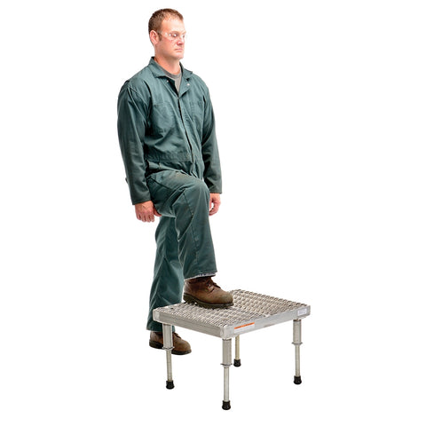 Vestil Adj Alum Stand 9-1/2-15-1/2 H 19 X 24 - Ace Tool Group - Vestil