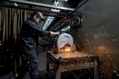 Metabo 601786420 CS 23-355 14" Chop Saw - 3,700 RPM - 15.0 AMP w/ Steel base - Ace Tool Group - Metabo