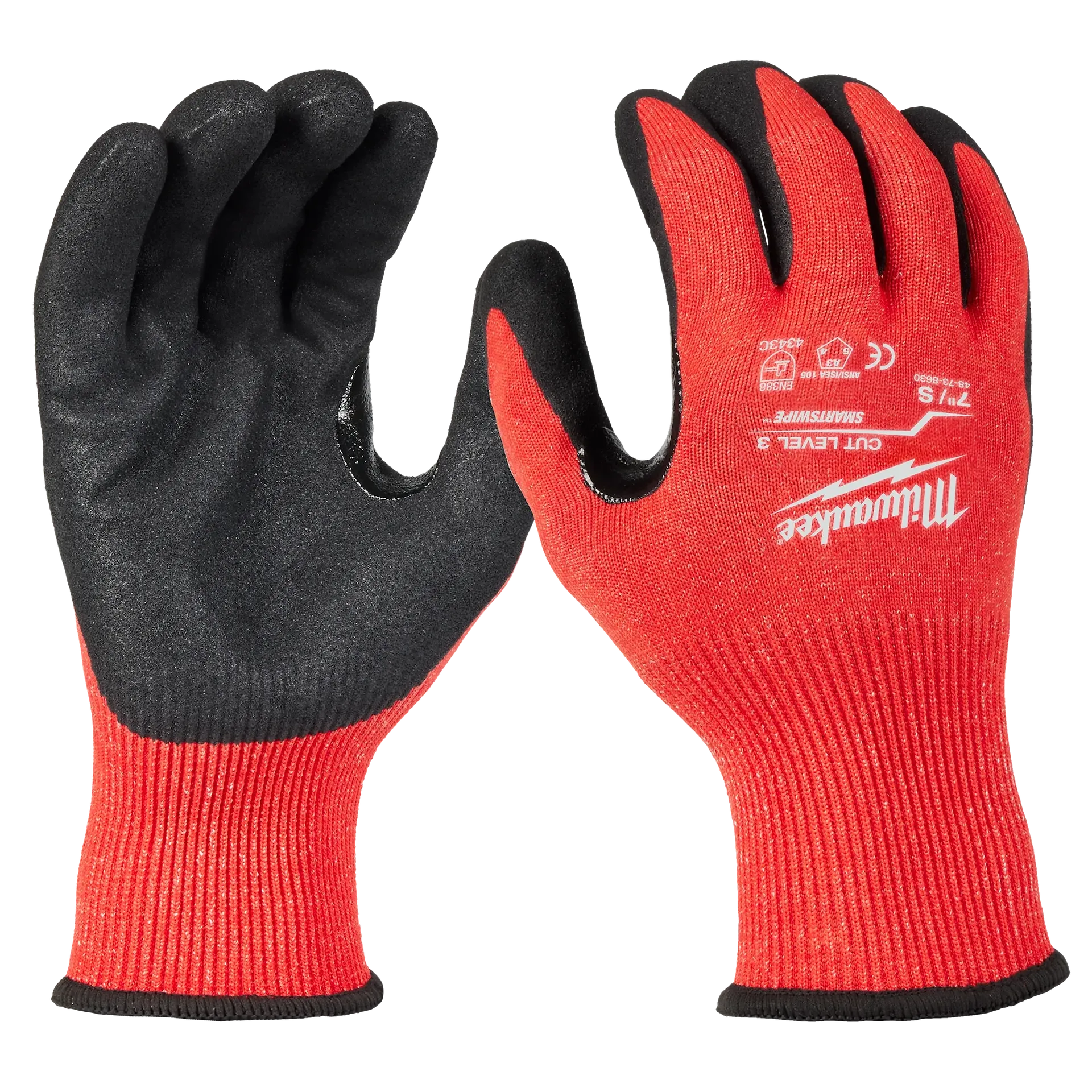 Milwaukee 48-73-8632B Cut Level 3 Nitrile Dipped Gloves - Large - 12 Pairs - Ace Tool Group - Milwaukee