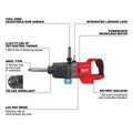 Milwaukee 2869-20 M18 FUEL 1" D-Handle Ext. Anvil High Torque Impact Wrench w/ ONE-KEY - Ace Tool Group - Milwaukee