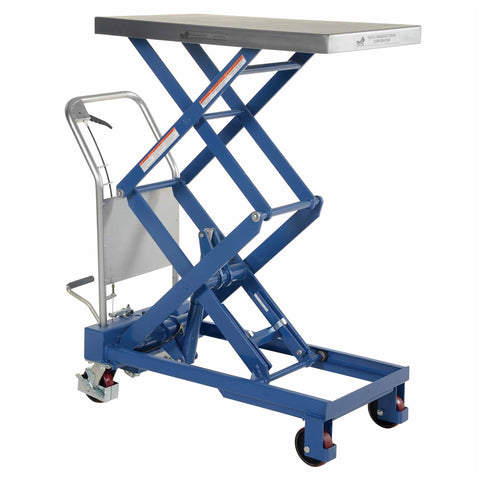 Vestil CART-800-D-TS Double Hydraulic Cart 800Lb 35.5 X 20 - Ace Tool Group - Vestil