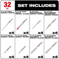 Milwaukee 49-22-1132 SAWZALL BL MEGA SET - THIN KERF & DEMO 32PC - Ace Tool Group - Milwaukee