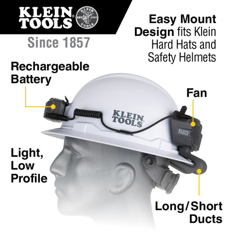 Klein Tools 29025 Hard Hat Fan Modular Battery - Ace Tool Group - Klein