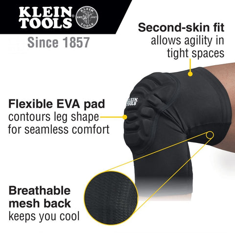 Klein Tools 60492 Lightweight Knee Pad Sleeves, M/L - Ace Tool Group - Klein