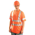 Occunomix LUX-SSTP3 Premium Dual Stripe Wicking Saftey Shirt - Ace Tool Group - Occunomix