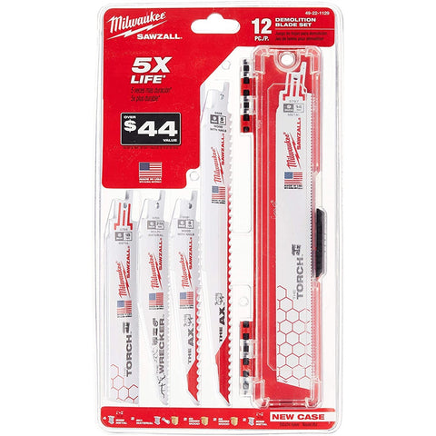 Milwaukee 49-22-1129 Sawzall Demolition Blade 12 Pack - Ace Tool Group - Milwaukee