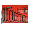 Proto 22 Piece Black Chrome Reversible Combination Ratcheting Wrench Set - Spline - Ace Tool Group - Proto