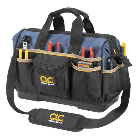 CLC PB1563 Tool Works 16" Molded Base Bigmouth Tote Tool Bag - 23 Pocket - Ace Tool Group - CLC