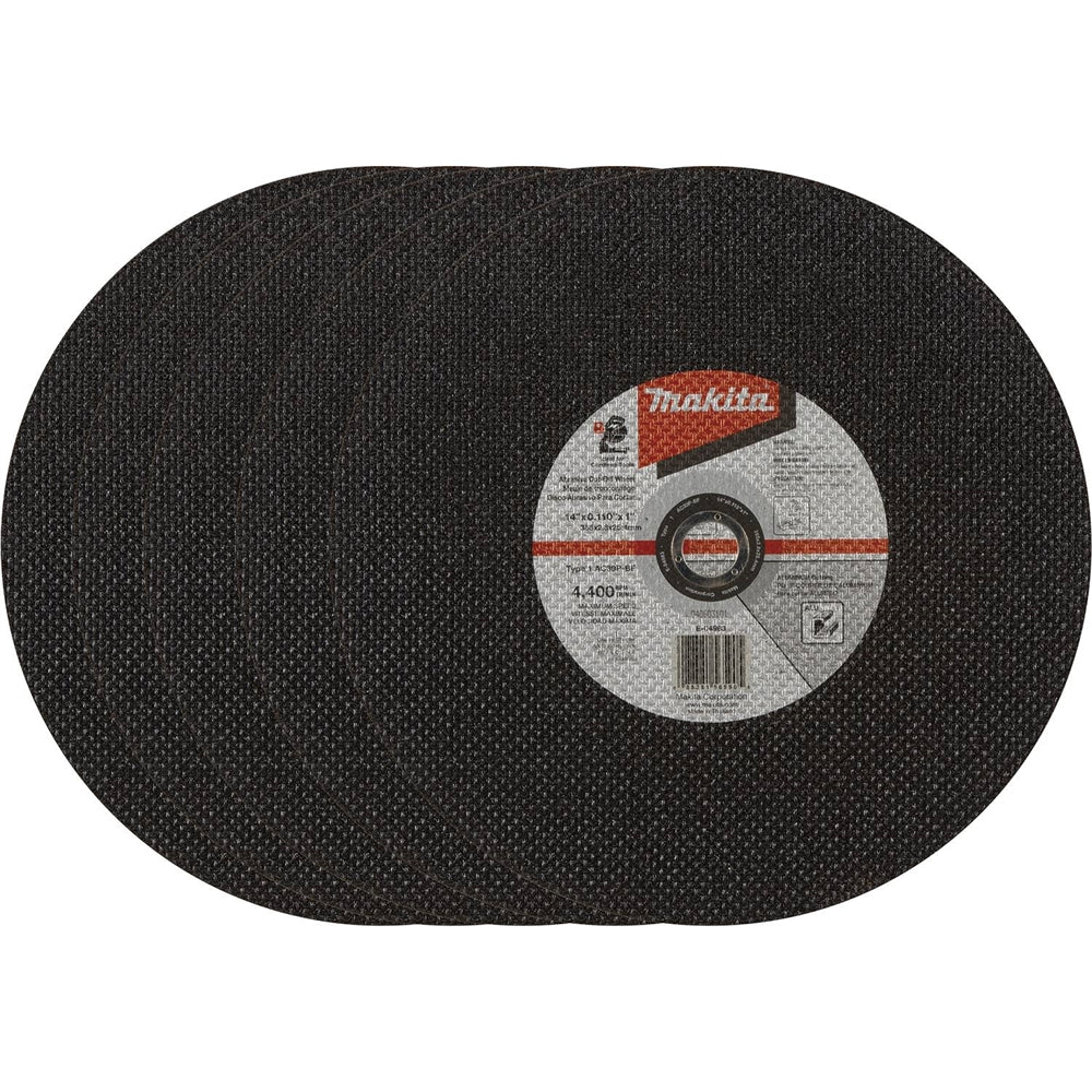 Makita E-04983-5 14x.110x1 in.30 Grit Wheel 5pk - Ace Tool Group - Makita