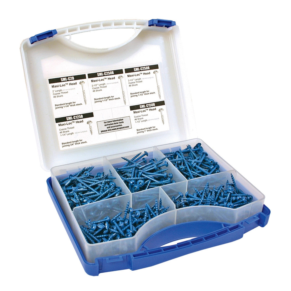 Kreg Pocket-Hole Screw Kit (675 of 5 most used screws) - Ace Tool Group - Kreg