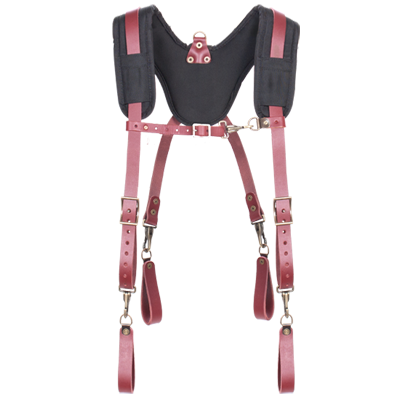 CLC 21522 FULLY-ADJUSTABLE, PADDED YOKE LEATHER SUSPENDERS - Ace Tool Group - CLC