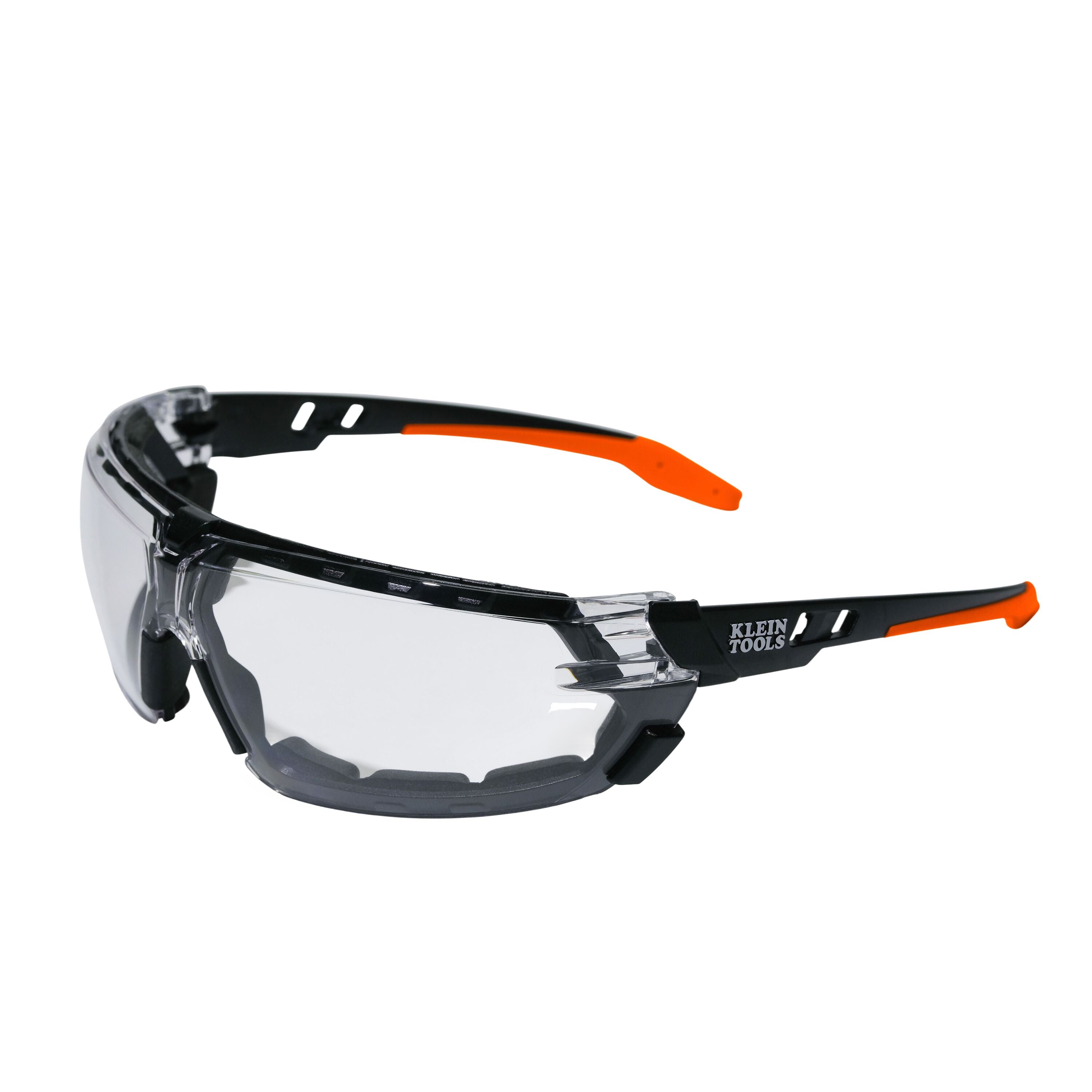 Klein 03608 Low-Profile Gasket Safety Glasses, Clear Lens