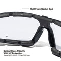 Klein 03608 Low-Profile Gasket Safety Glasses, Clear Lens - Ace Tool Group - Klein