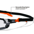 Klein 03608 Low-Profile Gasket Safety Glasses, Clear Lens - Ace Tool Group - Klein