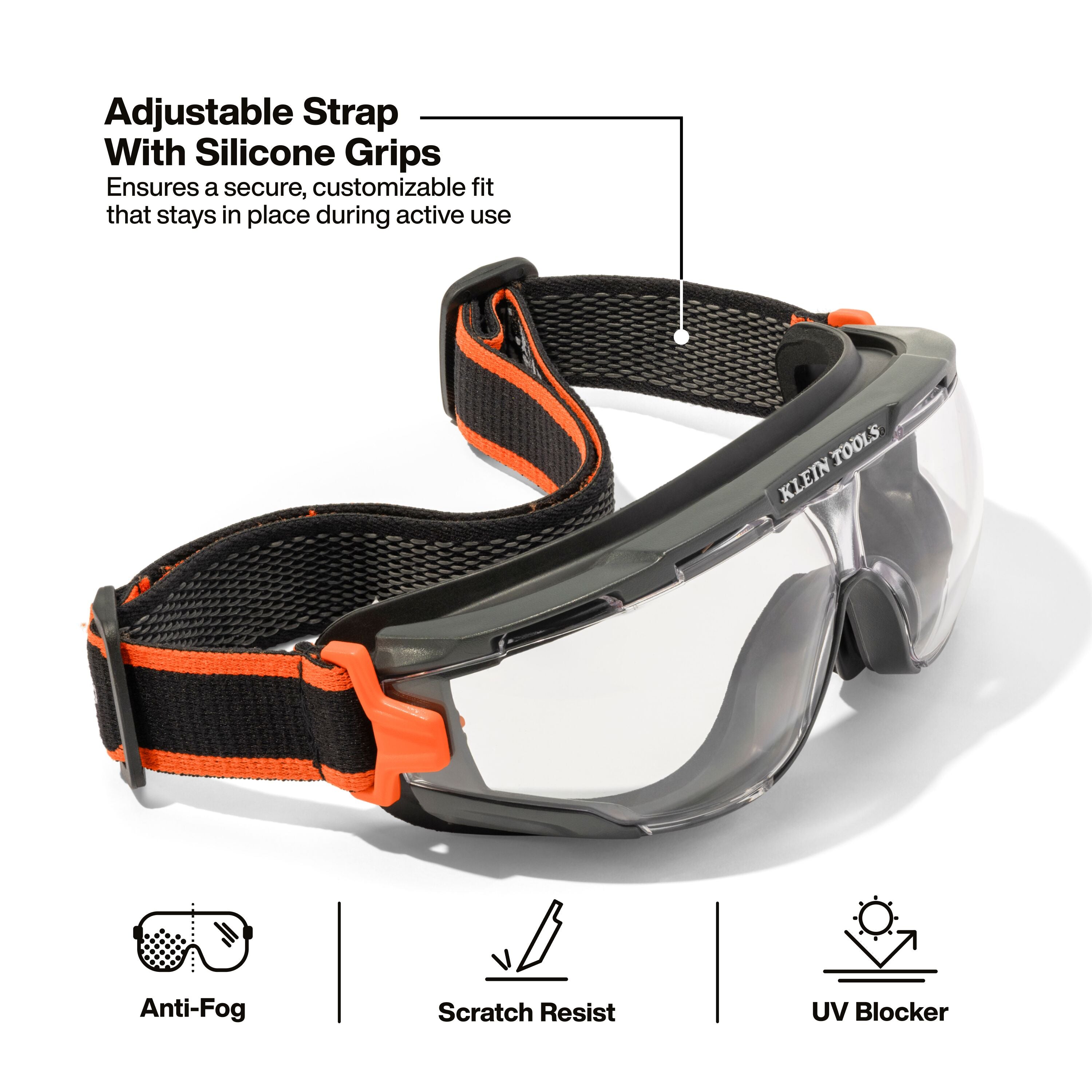 Klein 03610 Compact Safety Goggles, Clear Lens - Ace Tool Group - Klein