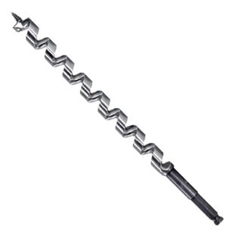 Irwin 48513 Impact Wrench Long Ship Auger Bits 7/16" Shank 13/16" Diameter 12" Total Length Single - Ace Tool Group - Irwin