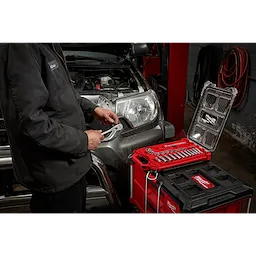 Milwaukee 48-22-9481 3/8" 28pc Ratchet and Socket Set in PACKOUT  - SAE - Ace Tool Group - Milwaukee