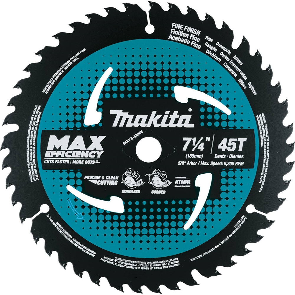Makita B-68585 7-1/4in. 45T CT Saw Blade, Fine Cut - Ace Tool Group - Makita