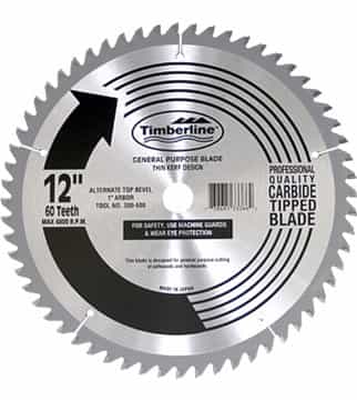 Timberline 300-600 Timberline Blade 12"X 60T Atb - Ace Tool Group - Timberline