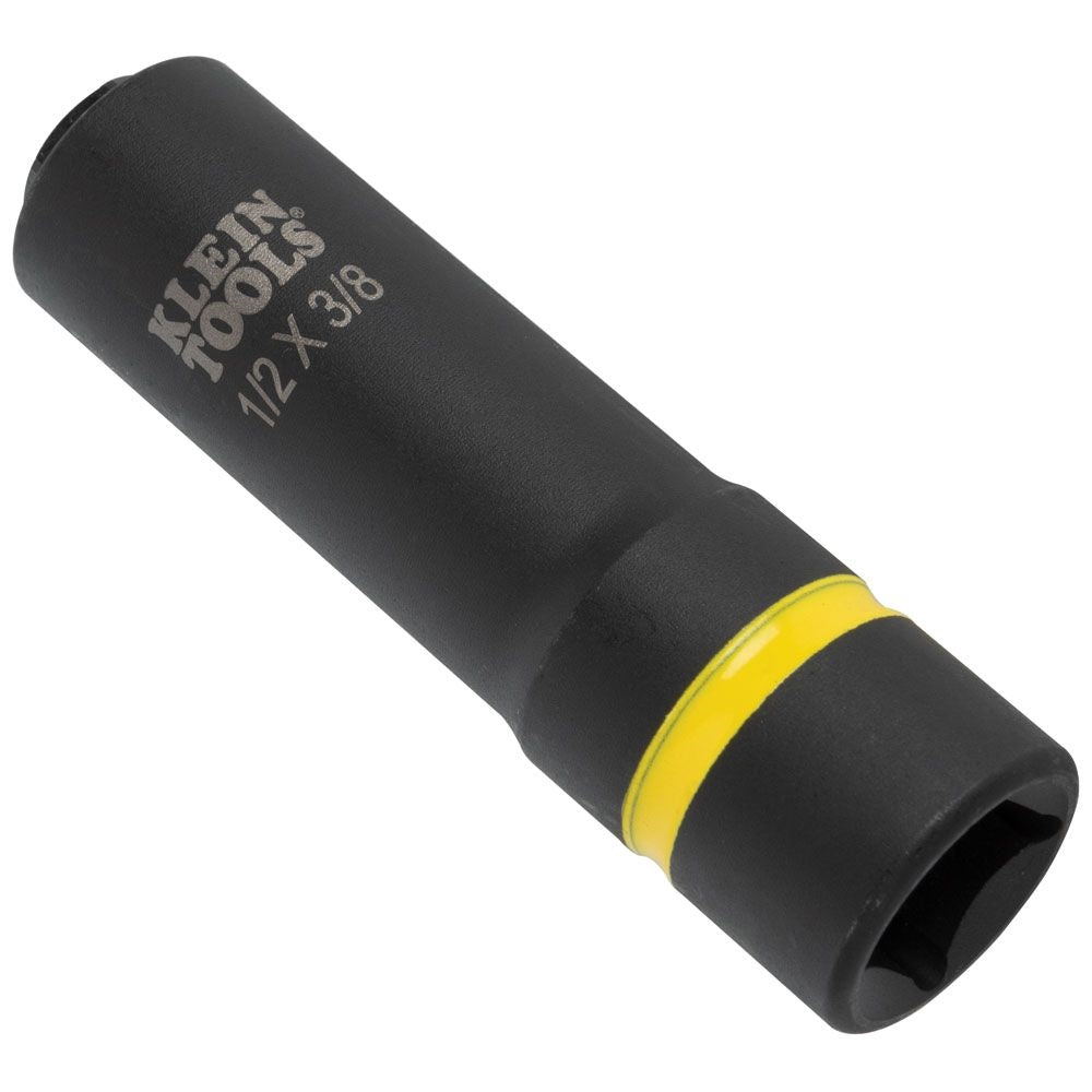 Klein 66061 2-in-1 Impact Socket, 6-Point, 1/2 3/8 in. - Ace Tool Group - Klein