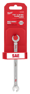 Milwaukee 45-96-8300 1/4" X 5/16" Double End Flare Nut Wrench - Ace Tool Group - Milwaukee