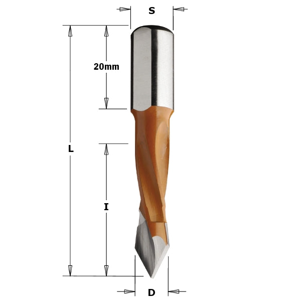Cmt 374.080.11 D/D Through Hole 8X30X57.5 Rh - Ace Tool Group - CMT