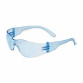 PIP 250-01-5503 Zenon Z12 Eyewear, Light Blue Polycarbonate Lens, Anti-Scratch, Rimless, Light Blue Temples, Molded Nose Bridge, 9.5 Base Curve Lens -12 Pack - Ace Tool Group - Protective Industrial Products