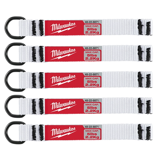 Milwaukee 48-22-8871 5pc 5lb D-Ring Web Attachment - Ace Tool Group - Milwaukee