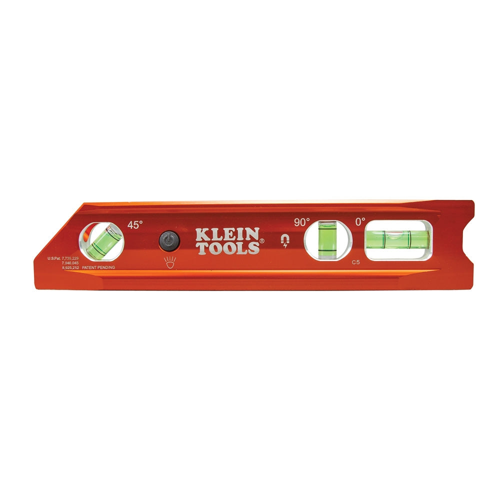 Klein Tools 935RBLT Lighted Torpedo Billet Level, REM - Ace Tool Group - Klein