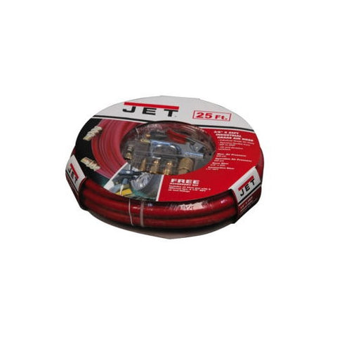 JET JAH-3825 JAH-3825, 3/8 in. 25 ft. Air Hose, 1/4 in. NPT Fittings - Ace Tool Group - JET