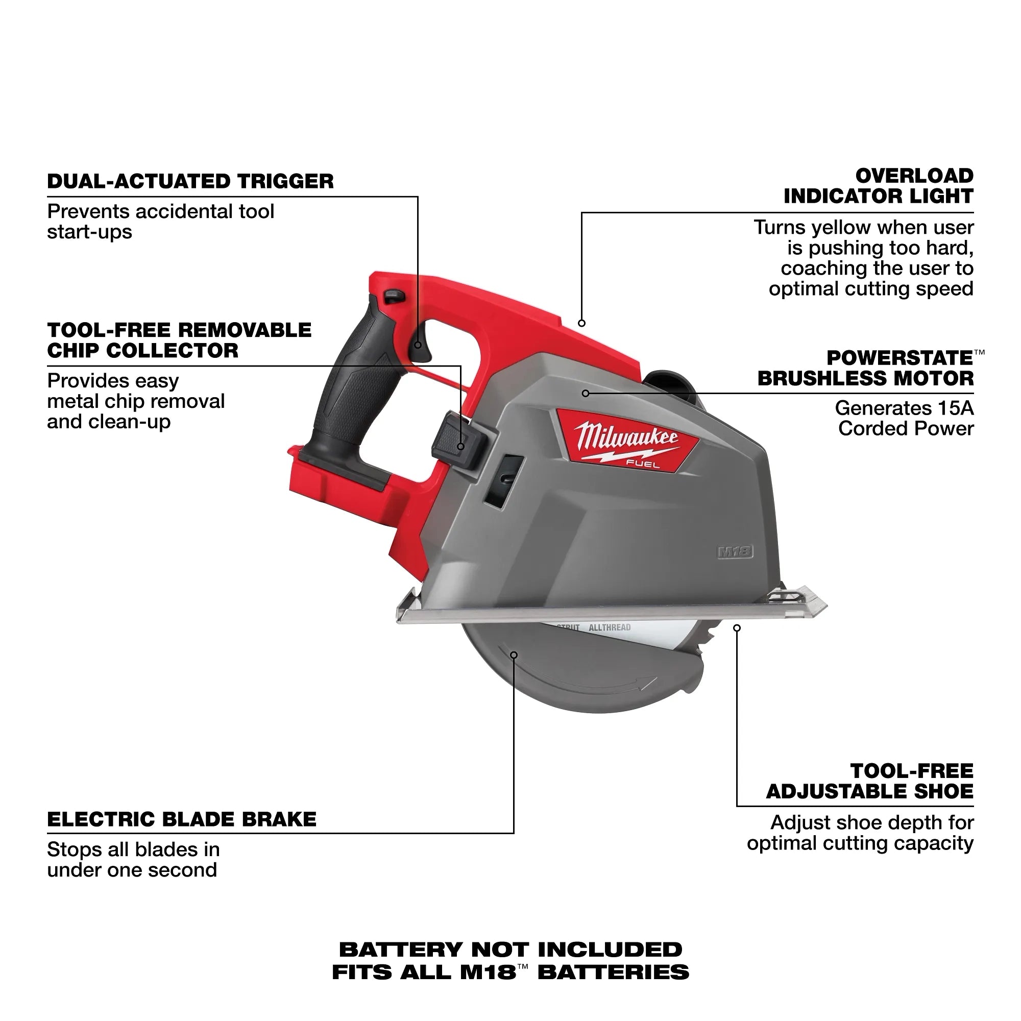 Milwaukee 2982-20 M18 FUEL 8 in. Metal Cutting Saw - Ace Tool Group - Milwaukee