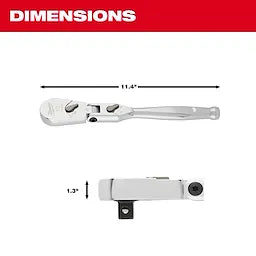 Milwaukee 48-22-9051 1/2" Drive 11" Flex Head Ratchet - Ace Tool Group - Milwaukee