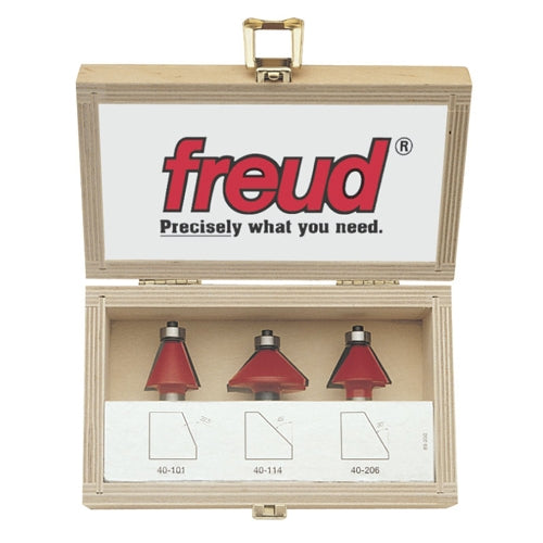 Freud Tools 3 Piece Chamfer Bit Set - Ace Tool Group - Freud