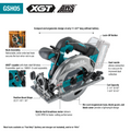 Makita GSH05M1 40V max XGT Brushless Cordless 6-1/2" Circular Saw Kit, AWS Capable (4.0Ah) - Ace Tool Group - Makita