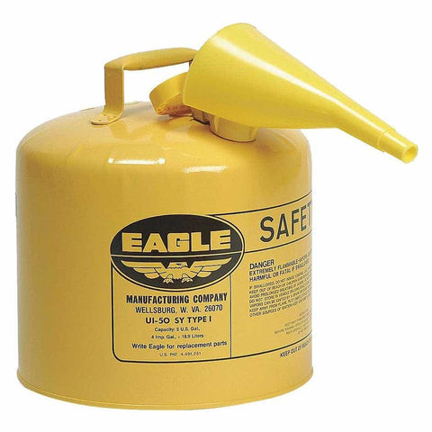 Eagle UI-50-FSY Can: Safety Type 1, 5 Gallon - Ace Tool Group - Eagle