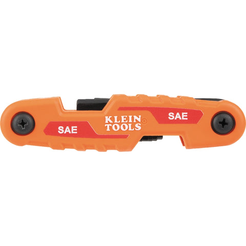 Klein Tools Compact Folding Hex Key Set, SAE and Metric - Ace Tool Group - Klein
