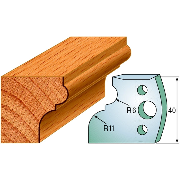 CMT 690.111 Pair of Profiled Knives for Shaper Cutters - Ace Tool Group - CMT