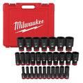 Milwaukee 49-66-7015 29 pc. 1/2 in. Metric Socket Set - Ace Tool Group - Milwaukee