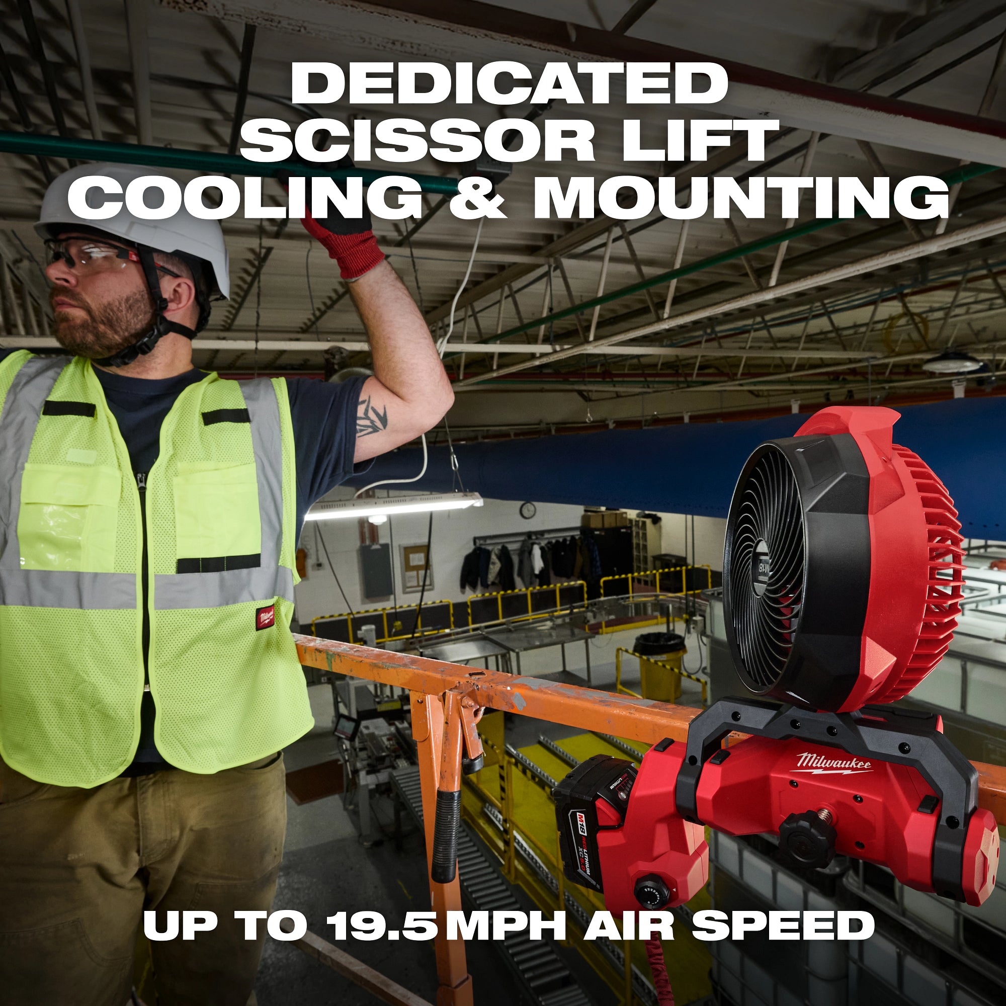 Milwaukee 0817-20 M18™ Brushless Scissor Lift Fan - Ace Tool Group - Milwaukee Tool